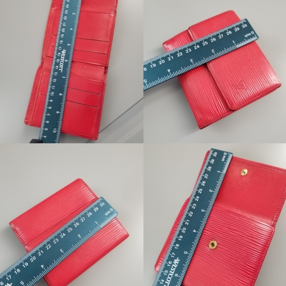 LOUIS VUITTON Red Epi Portefeuille tresor wallet - Picture 6 of 16